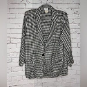Vintage Bobbie Brooks Checker Women’s Blazer
